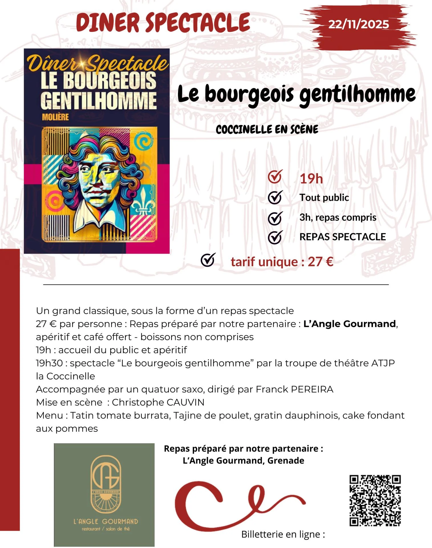 Le bourgeois gentilhomme Grenade 22 11 2025